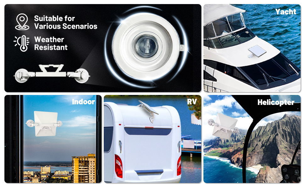 Starlink Mini Mount,360° Adjustable Starlink Mini Suction Cup Mount