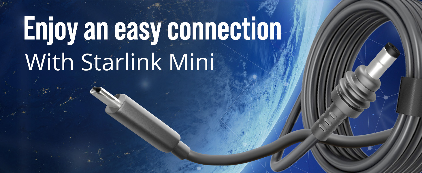 Starlink Mini USB C to DC Power Cable, Starlink Mini Type-C to DC Power Cable