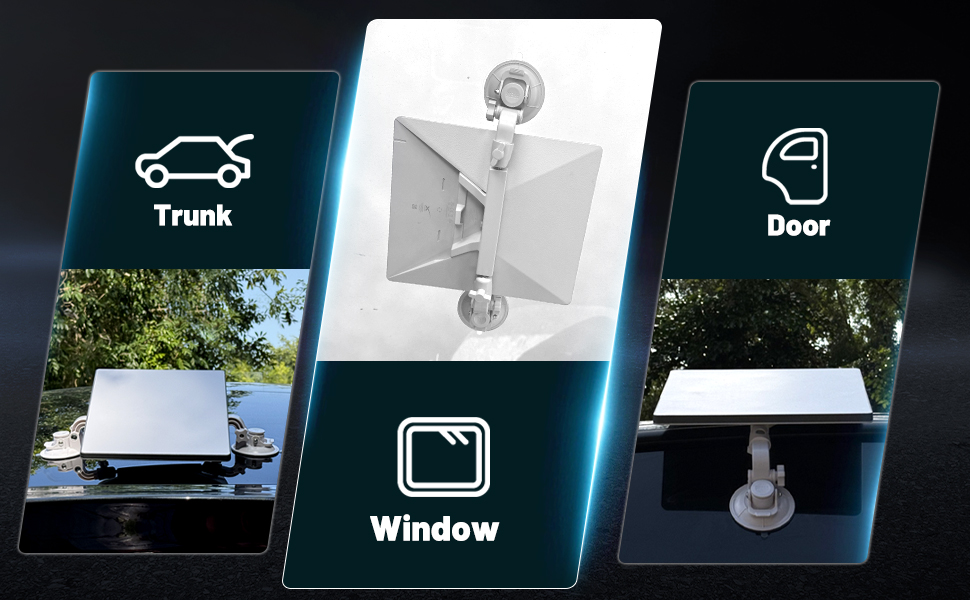 Starlink Mini Mount,360° Adjustable Starlink Mini Suction Cup Mount